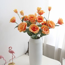 리시안셔스 조화 70cm, 오렌지, 3개 홈인테리어/홈데코/디퓨저 반품 최저가 4,180원