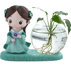 그린 피디 수경 식물 유리 화병 소녀 그린, 1개 홈인테리어/식물/나무 반품 최저가 11,850원