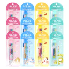 몰랑 8색 반짝이 데코젤 펜, 혼합색상, 12개 문구/오피스/필기류 반품 최저가 14,790원