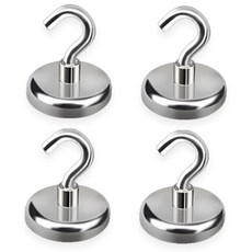 대형 초강력 네오디움 고리 후크자석 25mm, 4개 문구/오피스/학용품/수업준비 반품 최저가 8,530원
