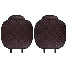 디커버 차량용 퀼팅 가죽 시트 보호커버 방석, 레드, 2개 자동차용품/인테리어 반품 최저가 7,760원