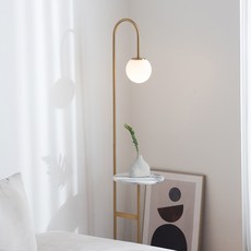 히트조명 램지 테이블 스탠드 G31026, 골드 + 화이트 홈인테리어/조명/스탠드 반품 최저가 112,540원