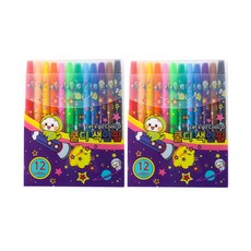 스쿨디포 쿨디 샤프식 돌돌이 색연필, 12색, 2개 문구/오피스/학용품/수업준비 반품 최저가 3,150원