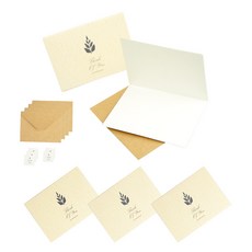 아이엔피 네추럴 감사카드 F Think of you 11.5 x 8.5cm 5p, 크라프트, 1세트 문구/오피스/카드/엽서/봉투 반품 최저가 3,240원