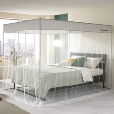 알뜨리 시그니처 사각 모기장 + 스텐봉 세트, 알로그레이 홈인테리어/커튼/블라인드 반품 최저가 22,440원