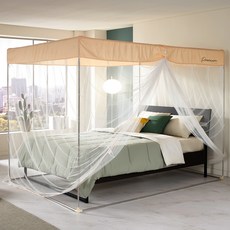 알뜨리 시그니처 사각 모기장 + 스텐봉 세트, 코랄피치 홈인테리어/커튼/블라인드 반품 최저가 41,720원