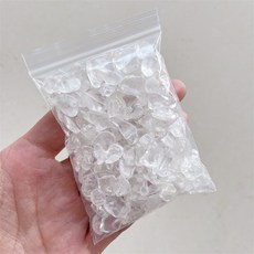 다해유 아름다운 크리스탈 자갈 5~7mm 백수정, 1개, 100g 홈인테리어/원예/가드닝 반품 최저가 7,290원