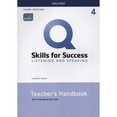 Q 3E Listening & Speaking 4 Teacher's handbook with Teacher Access Card, OXFORDUNIVERSITYPRESS 도서/음반/DVD/해외도서 반품 최저가 37,642원
