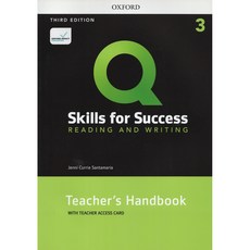 Q 3E Reading & Writing 3 Teacher's handbook with Teacher Access Card, OXFORDUNIVERSITYPRESS 도서/음반/DVD/해외도서 반품 최저가 32,732원