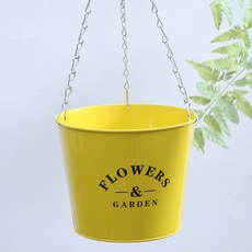 행잉용 빈티지 플라워 가든 화분, 옐로우, 1개 홈인테리어/원예/가드닝 반품 최저가 12,890원