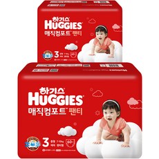 하기스 매직컴포트 팬티형 기저귀 여아용, 3단계, 120매 생활용품/일회용기저귀 반품 최저가 41,440원
