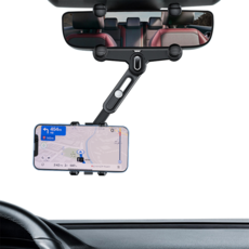 클리커스 백미러 룸미러 360도 회전 거치대, 1개, 블랙 자동차용품/차량용 전자기기 반품 최저가 7,390원