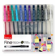 동아 파인테크 펜 0.3mm / 0.7mm 12색 세트, 혼합색상, 1세트 문구/오피스/필기류 반품 최저가 4,330원