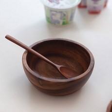 니코트 우드 요거트 샐러드볼 S, 4개 주방용품/1인가구 주방용품 반품 최저가 23,050원