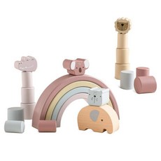 티처스 얼리에듀 레인보우 밸런스 원목 블록, 혼합색상, 1개 완구/취미/블록놀이 반품 최저가 8,730원