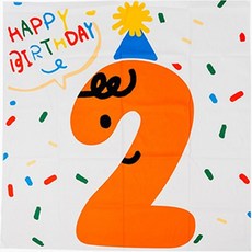 마켓감성 숫자 생일 포스터 2, 혼합색상 문구/오피스/파티/이벤트 반품 최저가 1,140원