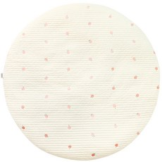 맘스네이처 유아용 100수 누빔 바이오워싱 피그먼트 분리형 원형 러그, 피치, 1개 출산/유아동/출산준비물/선물 반품 최저가 74,550원