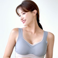 딥톡 여성 배색 라텍스 스포츠 노와이어 브래지어 속옷 DT013 스포츠/레저/여성스포츠의류 반품 최저가 7,350원