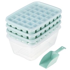 코멧 키친 사각 얼음 트레이 35구 3p + 얼음통 + 스쿱 세트, 혼합색상, 1개 주방용품/특수저장용기 반품 최저가 7,990원