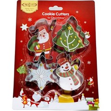 크리스마스 스텐 쿠키 커터 4종, 1세트 주방용품/주방조리도구 반품 최저가 2,310원