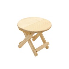 뽀마 원형 접이식 받침대 스툴, 우드, 1개 홈인테리어/의자/소파 반품 최저가 5,480원