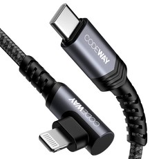 코드웨이 아이폰 C타입 to 라이트닝 고속 충전케이블, 3m, 그레이, 1개 undefined/undefined 반품 최저가 9,780원