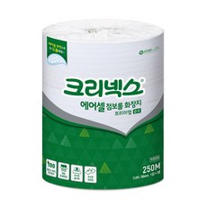 크리넥스 1겹 에어셀 점보롤 프리미엄 순수 화장지 250m, 3개입, 1개 생활용품/화장지/물티슈 반품 최저가 13,240원