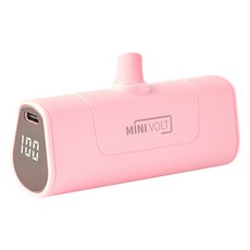 캐치웰 미니 보조배터리 미니볼트 C타입, 핑크 가전디지털/1인방송 전문관 반품 최저가 13,220원