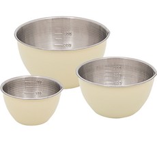 퀸센스 미니 믹싱볼 세트 베이지, 믹싱볼 3종 주방용품/주방조리도구 반품 최저가 12,090원