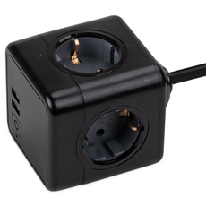 파워큐브 V2 멀티탭 4구 USB 익스텐디드 블랙, 1개, 150cm 홈인테리어/생활전기용품 반품 최저가 27,350원