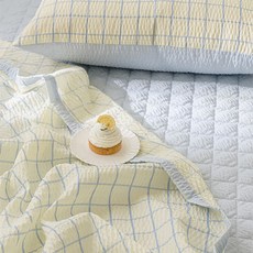 쉬즈홈 국내 제조 시어서커 홑이불, 썸머레몬 홈인테리어/침구 반품 최저가 13,410원