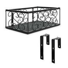 마켓플랜 발코니 철제 화분걸이, 블랙, 1개 홈인테리어/원예/가드닝 반품 최저가 8,130원