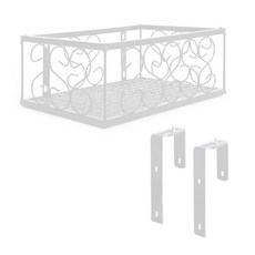 마켓플랜 발코니 철제 화분걸이, 화이트, 1개 홈인테리어/원예/가드닝 반품 최저가 8,240원