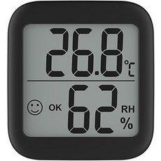 더리빙 벽걸이형 디지털 온습도계, 블랙, 1개 생활용품/온도계/측정도구 반품 최저가 7,990원