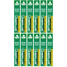 라인플러스 멀티펜 초저점도 유성볼펜심 0.7mm 12p, 녹색, 1개 문구/오피스/필기류 반품 최저가 2,980원