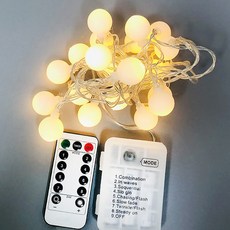 가온엘이디 LED 리모컨 빅 앵두 전구 3m 20구, 화이트 홈인테리어/조명/스탠드 반품 최저가 2,940원