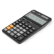 DELI 사무용 각도조절 저소음 계산기 EM320, 블랙, 1개 문구/오피스/사무용품 전문관 반품 최저가 4,440원