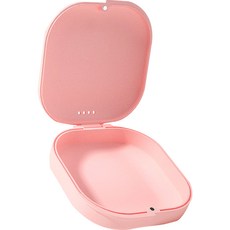 물결 휴대용 유지장치 교정기 틀니 보관 케이스, 핑크 헬스/건강식품/건강가전 반품 최저가 6,180원