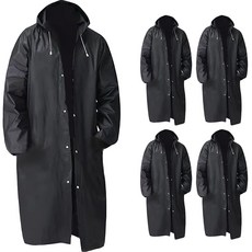 모리트 두꺼운 다회용 우비, 블랙, 5개 스포츠/레저/낚시 반품 최저가 14,070원