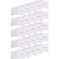 아이엔피 FOR YOU 접이식 택, 화이트, 100개 문구/오피스/데코/포장용품 반품 최저가 3,370원