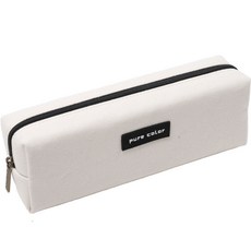 퓨어컬러 심플 학생 필통 스퀘어, 화이트, 1개 문구/오피스/학용품/수업준비 반품 최저가 10,540원