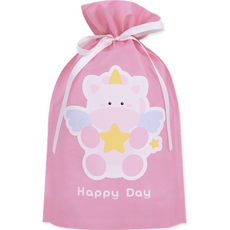 도나앤데코 행복한날 선물 포장 부직포백 2호 22 x 32 cm, 001 happy day 유니콘 핑크, 5개 문구/오피스/데코/포장용품 반품 최저가 7,980원