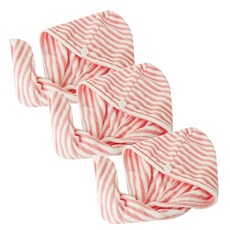 공유 극세사 드라이 헤어타올 65 x 25 cm, 핑크, 3개 생활용품/목욕/샤워용품 반품 최저가 6,490원