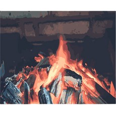 위메이크페인팅 DIY 명화그리기 40 x 50 cm, 불멍, 1개 문구/오피스/미술/화방용품 반품 최저가 14,480원