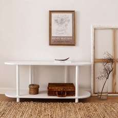 룸앤홈 모노 라운드 선반, 화이트, 2단 홈인테리어/가구 반품 최저가 20,780원