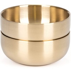 키친아트 금상첨화 티타늄 이중 국대접 중, 골드, 2개 주방용품/그릇/홈세트 반품 최저가 12,320원