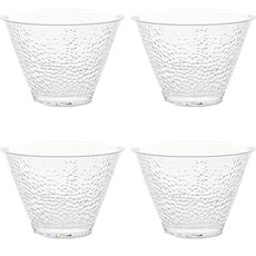 플라라 PC 볼록패턴 디저트볼 중, 투명, 4개 주방용품/그릇/홈세트 반품 최저가 11,430원