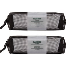 단순생활 메쉬 펜 파우치, 블랙, 2개 문구/오피스/학용품/수업준비 반품 최저가 9,400원