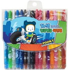 영아트 뱅글뱅글 색연필 남아용, 16색, 1개 문구/오피스/학용품/수업준비 반품 최저가 3,130원