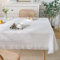 메오 노르딕 심플 감성 린넨 식탁보 와플, 화이트, 90 x 150 cm, 1개 홈인테리어/카페트/쿠션 반품 최저가 7,190원